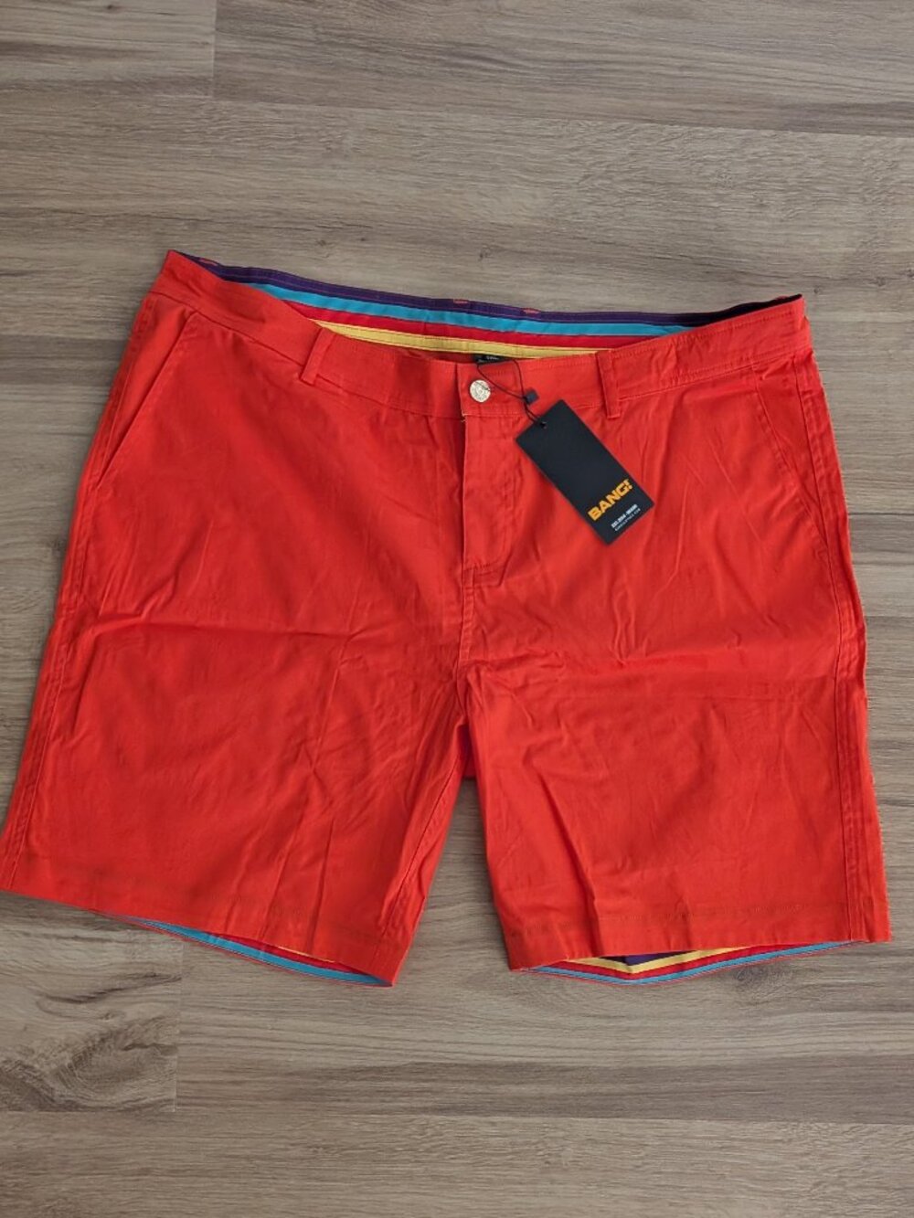NWT BANG Miami, Bang Clothes Foxy Orange Street Shorts– Men’s 3XL, Orange